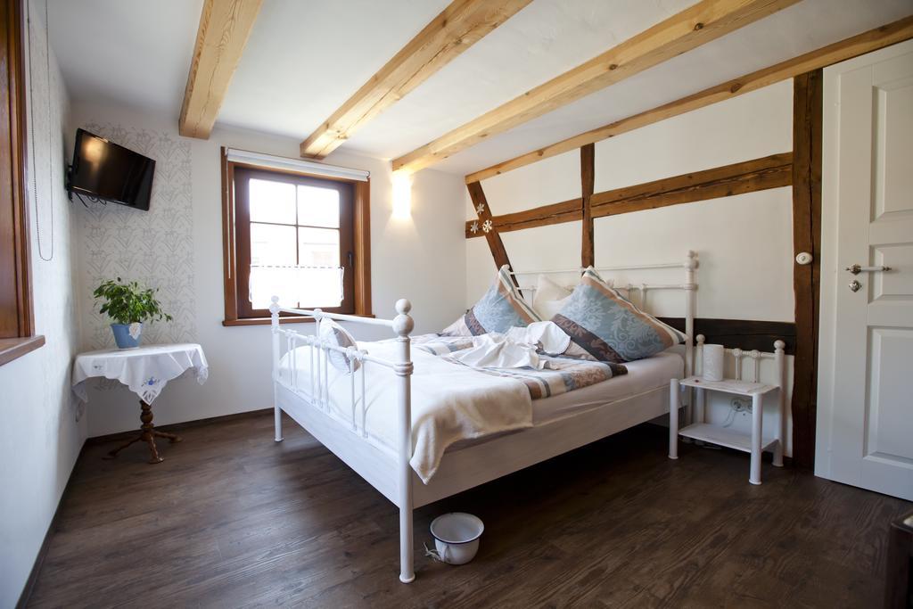 Pension Alte Schmiede Zabeltitz Kamer foto