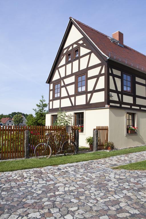 Pension Alte Schmiede Zabeltitz Buitenkant foto