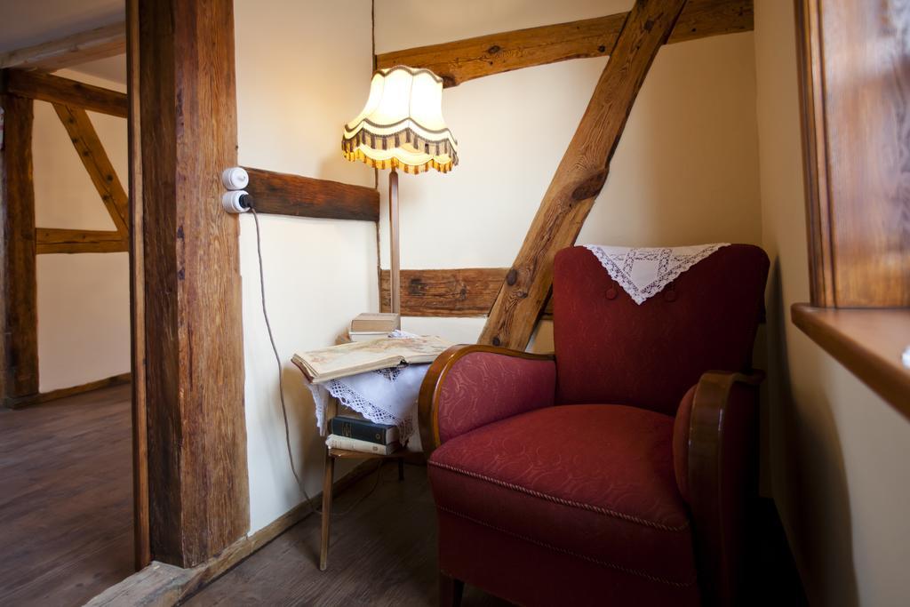 Pension Alte Schmiede Zabeltitz Buitenkant foto